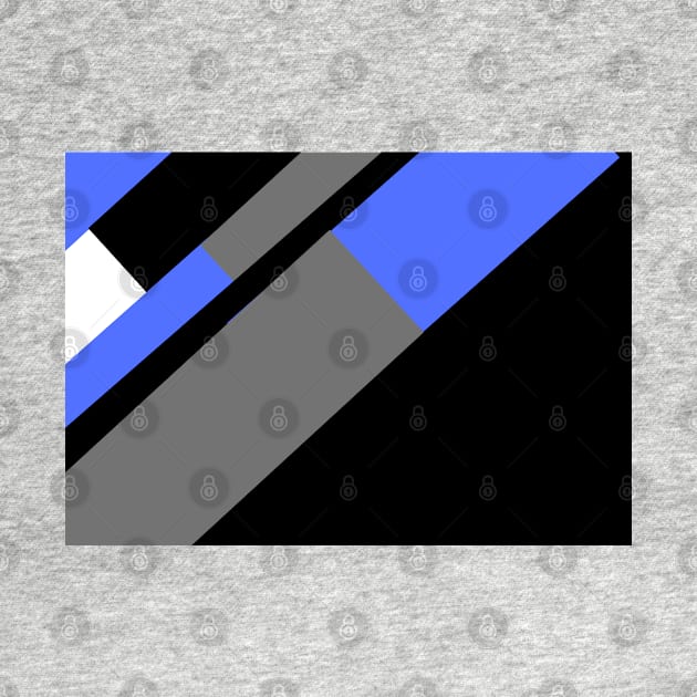 Blue,, White, Black, and Grey Rectangle and Triangle pattern by BirdsnStuff